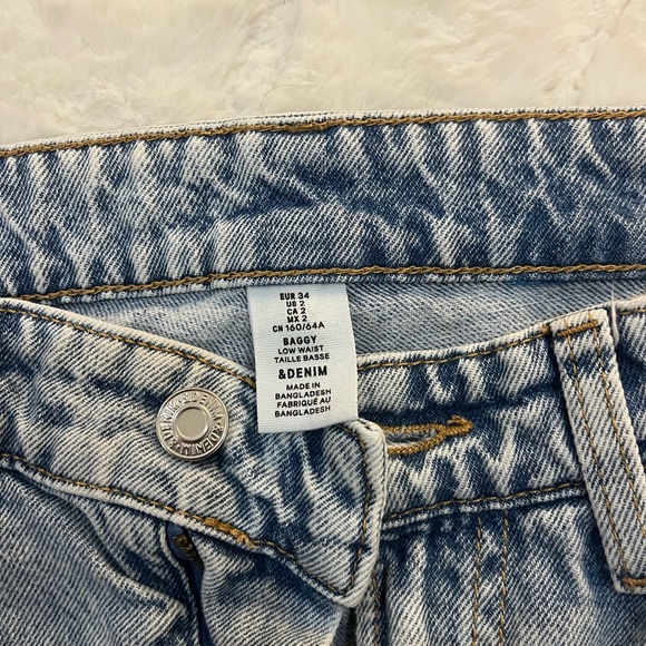 Zara Straight Jeans in Washed Light Blue - Picture 3 of 3